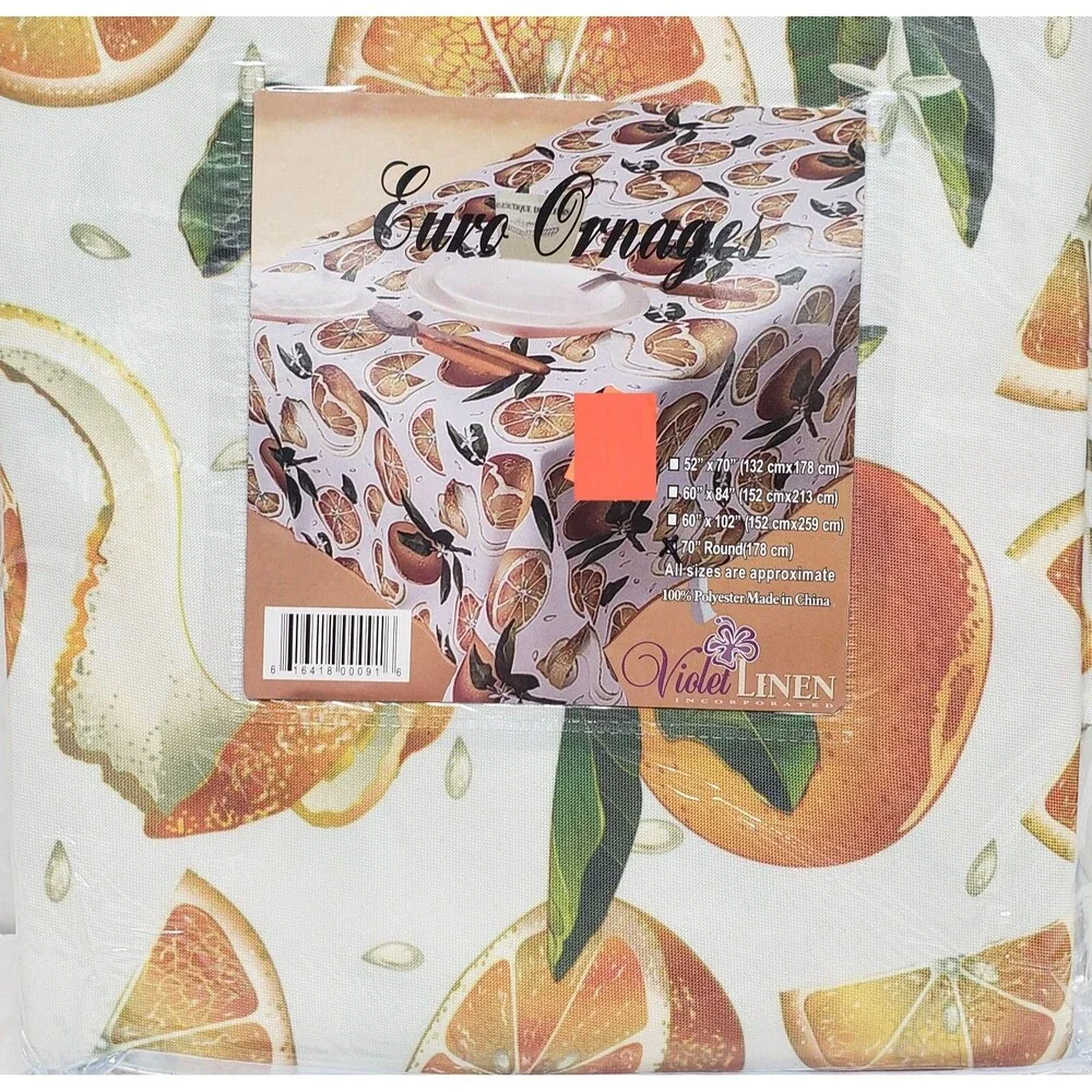 1 Printed Fabric Tablecloth,70